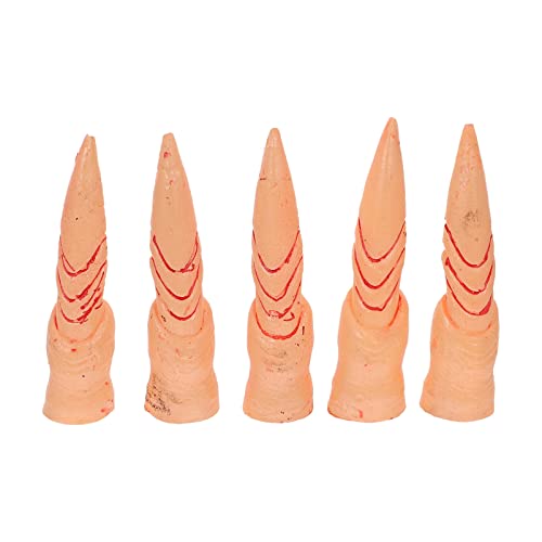 Toyvian 5stücke Teiliges Halloween Fingerabdeckungen Für Kostüme Gruselige Finger Für Hexen Geister Und Zombies Verkleidungsaccessoires Für Halloween-Partys Und Maskeraden von Toyvian