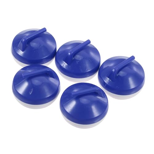Toyvian 5 Stücke Mini Curling Ball Mini Tisch Curling Bälle Blau Kunststoff von Toyvian