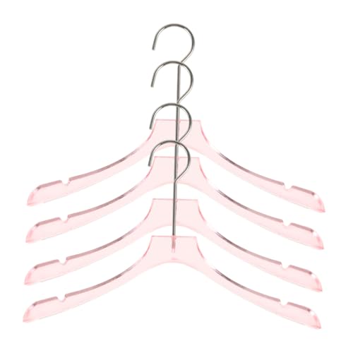 Toyvian 5 Stücke Mini Puppe Kleiderbügel Rosa Kunststoff Hängen Kleid Schrank Zubehör Mini Kleiderbügel Spielzeug Für Puppe Kleidung Kleid Kleid Outfit von Toyvian