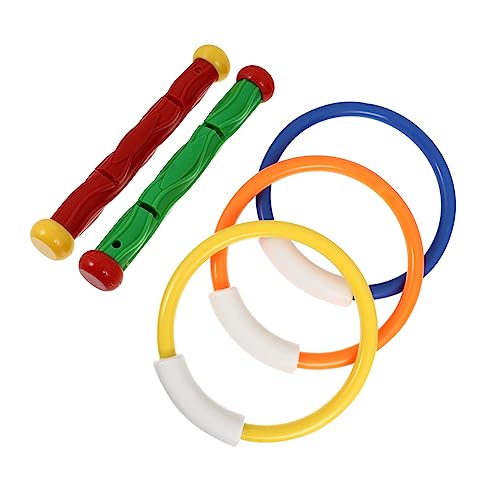 Toyvian 5 Teiliges Set Bunte Tauchstäbe Und Tauchringe Für Unterwasser Für Den Pool Spaß Beim Tauchen Und Schwimmen Zufällige Farben Und Zahlen Toyvian 5 Teiliges Set Bunte Tauchstäbe Und Tauchringe Für Unterwasser Für Den Pool Spaß Beim Tauchen Und Schwimmen Zufällige Farben Und Zahlen von Toyvian