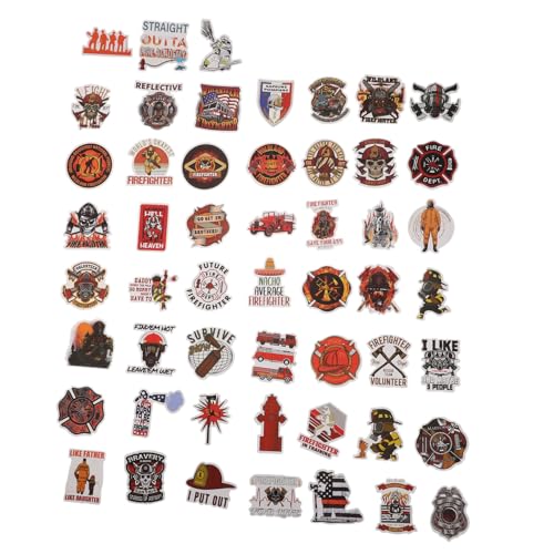 Toyvian 50 Blatt Schutzhelm-Aufkleber Zubehör Für Schutzhelme Coole Aufkleber Für Erwachsene Helmaufkleber Und Abziehbilder Lustige Aufkleber Schweißaufkleber PVC Selbstklebend von Toyvian
