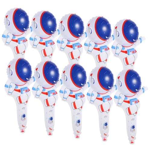 Toyvian 50 Stück Astronauten Ballons Partyzubehör Aluminiumfolienballons Exquisite Ballondekoration Neuheitsballon Dekorative Partyballons Folienballon Ornament Aluminiumfolie von Toyvian