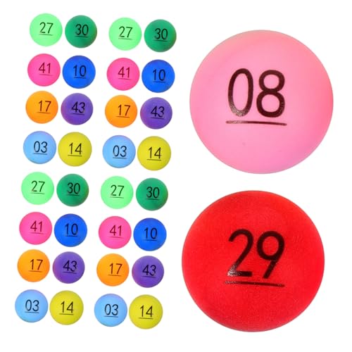Toyvian 50 Stück Bunte und Tombola Bälle aus Robustem Kunststoff Teiliges Kleine Nummerierte Kunststoffkugeln für Partyspiele Gewinnspiele und Event Animationen Toyvian 50 Stück Bunte und Tombola Bälle aus Robustem Kunststoff Teiliges Kleine Nummerierte Kunststoffkugeln für Partyspiele Gewinnspiele und Event Animationen von Toyvian