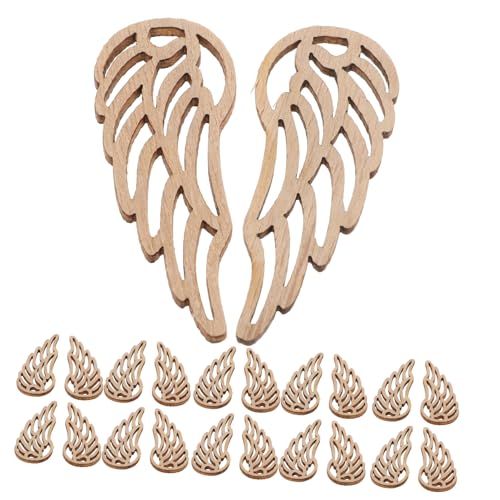 Toyvian 50 Stück Engelsflügel-Chips Engel aus Holz Vogelausschnitte Flügeldekoration hölzern Light Brown Toyvian 50 Stück Engelsflügel-Chips Engel aus Holz Vogelausschnitte Flügeldekoration hölzern Light Brown von Toyvian