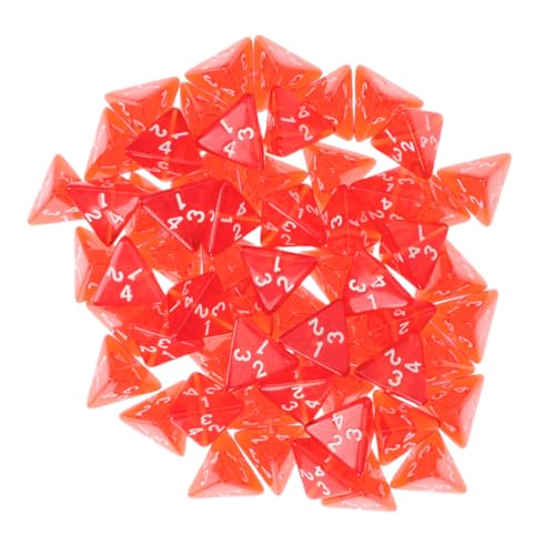 Toyvian 50 Stück Facettierte Spielwürfel Im Klassenzimmer Masse Massenwürfel Rollenspiel Rot Acryl Toyvian 50 Stück Facettierte Spielwürfel Im Klassenzimmer Masse Massenwürfel Rollenspiel Rot Acryl von Toyvian