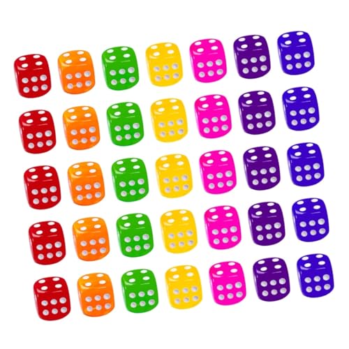 Toyvian 50 Stück Farbige Acrylwürfel Spielwürfel Spiel Pub- Transparente Toyvian 50 Stück Farbige Acrylwürfel Spielwürfel Spiel Pub- Transparente von Toyvian