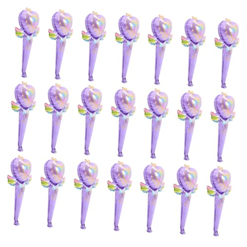 Toyvian 50 Stück Folienballons Fairy Wand Form Handlich Cartoon Partydeko Aluminiumfolie Für Geburtstagsfeier Event Dekoration von Toyvian