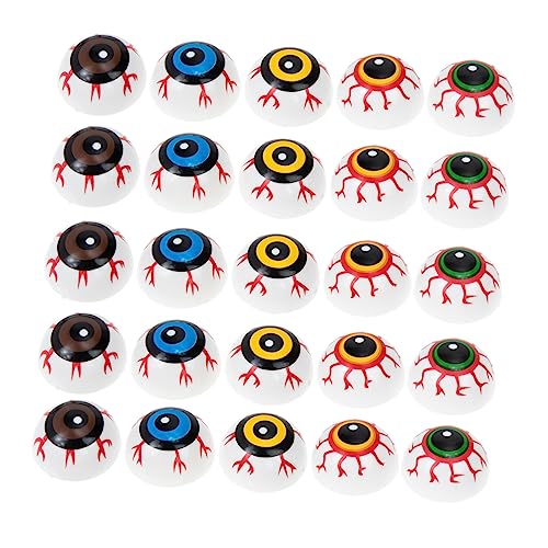 Toyvian 50 Stück Halloween Dekoration Kunststoff Augen Deko Kleine Gruselige Augäpfel Bunte Fake Eyeballs Für Halloween Party Requisiten Und Horror Atmosphäre Toyvian 50 Stück Halloween Dekoration Kunststoff Augen Deko Kleine Gruselige Augäpfel Bunte Fake Eyeballs Für Halloween Party Requisiten Und Horror Atmosphäre von Toyvian