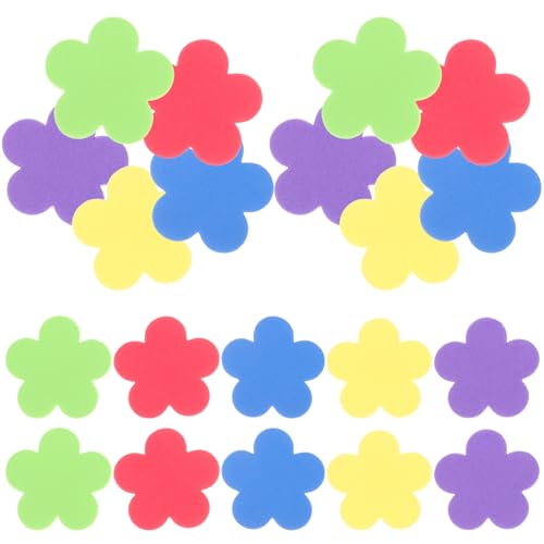 Toyvian 50 Stück Kinder Belohnungsaufkleber Lustige Blumen-schaumaufkleber Schuldekor Kindergartenbedarf Bastelset von Toyvian