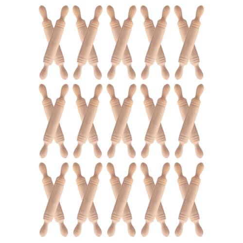 Toyvian 50 Stück Mini Holz Kleines Rollmodell für Puppenhausbackwerkzeuge Requisiten für Kreative Fotografie und DIY Projekte Toyvian 50 Stück Mini Holz Kleines Rollmodell für Puppenhausbackwerkzeuge Requisiten für Kreative Fotografie und DIY Projekte von Toyvian