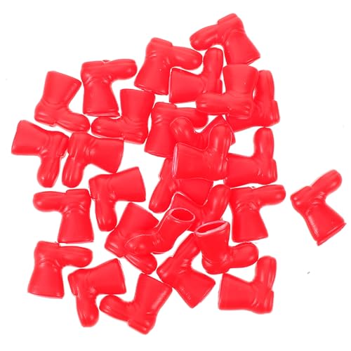 Toyvian 50 Stück Mini-Weihnachtsmann-Schuhe Weihnachts-Mini-Schuhe Puppenschuhe Zum Basteln Weihnachts-Puppenhaus-Dekorationen 2 cm Rot Toyvian 50 Stück Mini-Weihnachtsmann-Schuhe Weihnachts-Mini-Schuhe Puppenschuhe Zum Basteln Weihnachts-Puppenhaus-Dekorationen 2 cm Rot von Toyvian