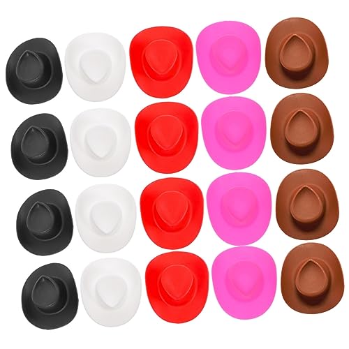 Toyvian 50 Stück Mini-hüte Und Bandanas Miniatur-hüte Aus Kunststoff Für Western-Partys Bastelprojekte Puppenhaus Halloween-Dekorationen Toyvian 50 Stück Mini-hüte Und Bandanas Miniatur-hüte Aus Kunststoff Für Western-Partys Bastelprojekte Puppenhaus Halloween-Dekorationen von Toyvian