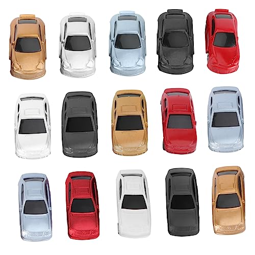 Toyvian 50 Stück Mini-modellautos Tischmodell Ausgestellte Modellautos Bemaltes Modellauto Layout-modellautos von Toyvian