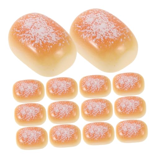 Toyvian 50 Stück Miniatur Brot Modelle aus Resin Künstliche Mini Backwaren für DIY Basteln Realistische Mini Lebensmittel Dekoration für Küche und Puppenhaus Zubehör von Toyvian