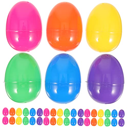 Toyvian 50 Stück Osterei befüllbares Ei Eierfüller Eierkarton Eierspender Eierkorb easter egg decoration -Süßigkeiten-Boxen Osterparty bevorzugt Lieferungen Plastik Toyvian 50 Stück Osterei befüllbares Ei Eierfüller Eierkarton Eierspender Eierkorb easter egg decoration -Süßigkeiten-Boxen Osterparty bevorzugt Lieferungen Plastik von Toyvian
