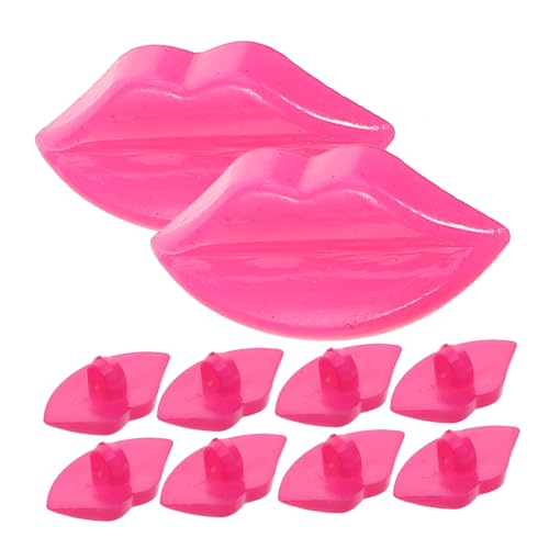 Toyvian Zubehör-Set 50 Stück Große Lippenknöpfe Zur Puppenherstellung Modische Bastelknöpfe Zum Schneidern Dekorative Nähteile Aus Kunststoff von Toyvian