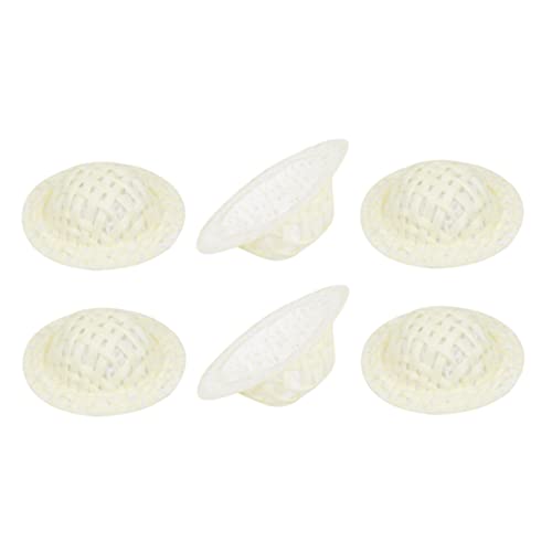 Toyvian 50 Stück Puppenmütze DIY Puppenzubehör Handgemachte Puppenhüte Bastelmaterial für Puppen Miniatur kleine Strohhüte zum Basteln Mini-Kappe handgefertigter Minihut Beige Toyvian 50 Stück Puppenmütze DIY Puppenzubehör Handgemachte Puppenhüte Bastelmaterial für Puppen Miniatur kleine Strohhüte zum Basteln Mini-Kappe handgefertigter Minihut Beige von Toyvian
