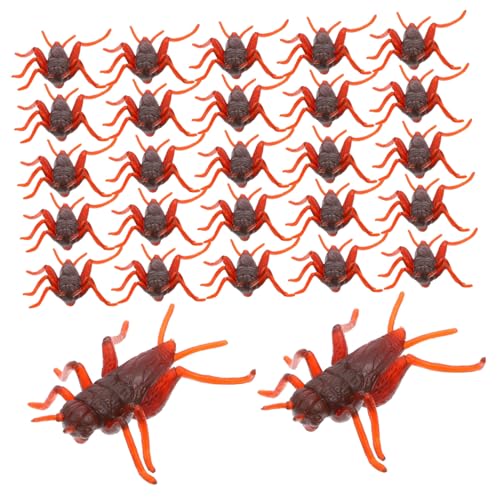 Toyvian 50 Stück Realistische Fake Insekten Modelle Lustige Scherzartikel aus Weichem für Aprilscherz und Halloween Deko von Toyvian