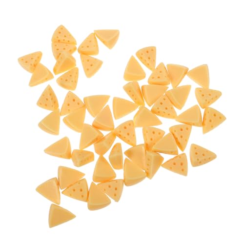 Toyvian 50 Stück Simuliertes Käsekuchenzubehör Mini künstliches Käsemodell Falsches Käse Bausatz lebensechter Kunstkäse Flatback-Käse-Charm Käse-Charme Harz Yellow Toyvian 50 Stück Simuliertes Käsekuchenzubehör Mini künstliches Käsemodell Falsches Käse Bausatz lebensechter Kunstkäse Flatback-Käse-Charm Käse-Charme Harz Yellow von Toyvian