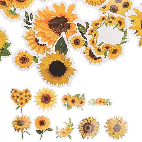 Toyvian Selbstklebende Sonnenblumen-Aufkleber Set 50 Stück Scrapbooking Selbstklebende Gepäckaufkleber Ästhetisches Toyvian Selbstklebende Sonnenblumen-Aufkleber Set 50 Stück Scrapbooking Selbstklebende Gepäckaufkleber Ästhetisches von Toyvian