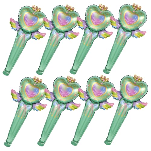 Toyvian 50 Stück Teiliges Aufblasbare Fairy Wand Folienballons für Partydekoration Handliche Luftballons mit Stabiler für Fotos und Feierliche Anlässe von Toyvian