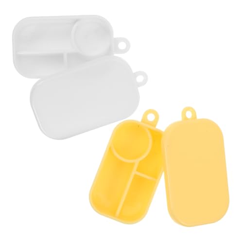 Toyvian 50 Stück Teiliges Miniatur Snackbox mit Fächern Realistische Lunchboxen in Weiß und Gelb Lebensmittelbehälter für Puppenhaus Küche DIY Lernspielzeug zur Kreativen Toyvian 50 Stück Teiliges Miniatur Snackbox mit Fächern Realistische Lunchboxen in Weiß und Gelb Lebensmittelbehälter für Puppenhaus Küche DIY Lernspielzeug zur Kreativen von Toyvian