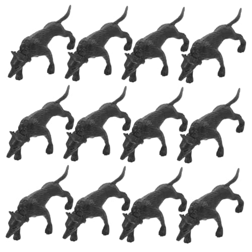 Toyvian 50 Stück Teiliges Realistischer Polizeihund Figuren Simulierte Tierfiguren für Sandtisch und Rollenspiele Fördert Kreativität von Toyvian