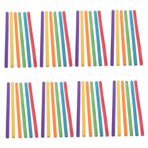 Toyvian 50 Stück Teiliges Set Holz Rhythmussticks Kindgerechte Schlaginstrumente für Vorschulkinder Fördert Motorik und Musikalische Entwicklung für Musikunterricht und Spielspaß von Toyvian