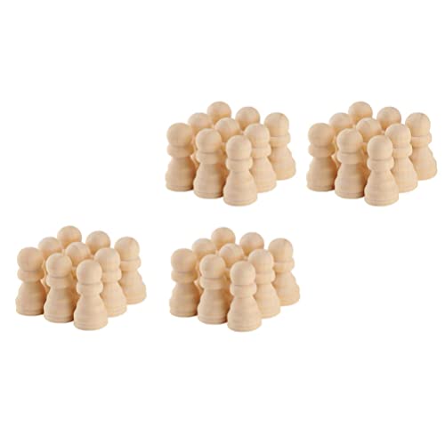 Toyvian 50 Stück Unfertige Schachfiguren aus Holz Blanko Turnierschachfiguren Schachspiel Bauern DIY- Handmalerei Spielzeug für Kinder Brettspiel Toyvian 50 Stück Unfertige Schachfiguren aus Holz Blanko Turnierschachfiguren Schachspiel Bauern DIY- Handmalerei Spielzeug für Kinder Brettspiel von Toyvian