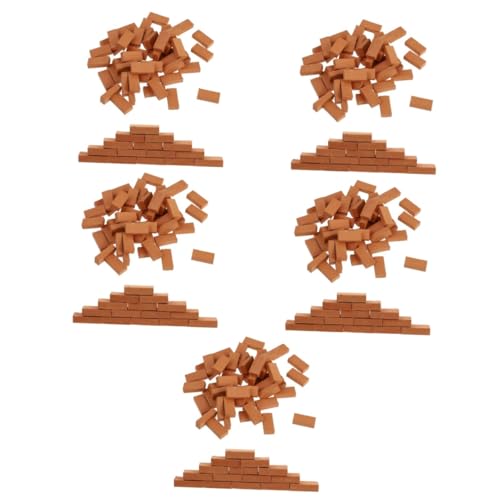 Toyvian 500 STK Mini-Steine Sandtischsteine Mini-zementsteine Sandtisch Ziegel Puppenhaus Ziegel Simulation Von Roten Backsteinen Ziegel Selber Machen Ascheblöcke Betonziegel Miniatur Kind von Toyvian