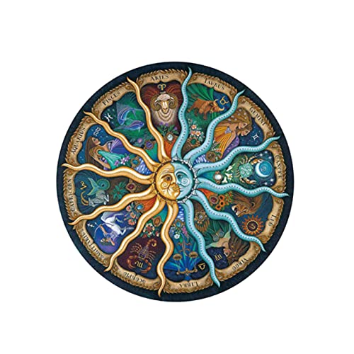 Toyvian Rundes Papierpuzzle 500 Teile für Erwachsene Puzzle Pädagogisches Rundpuzzle Lernpuzzle für Erwachsene von Toyvian