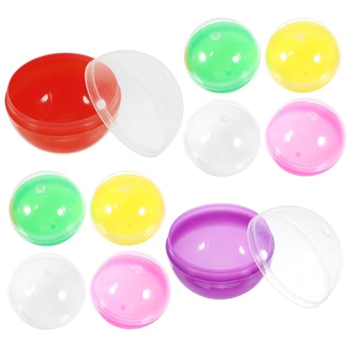 Toyvian 50Pcs Plastik Füllbare Runde Kugeln Füllbare Ostereier Farbenfrohe Automatenkapseln Für Toyvian 50Pcs Plastik Füllbare Runde Kugeln Füllbare Ostereier Farbenfrohe Automatenkapseln Für von Toyvian