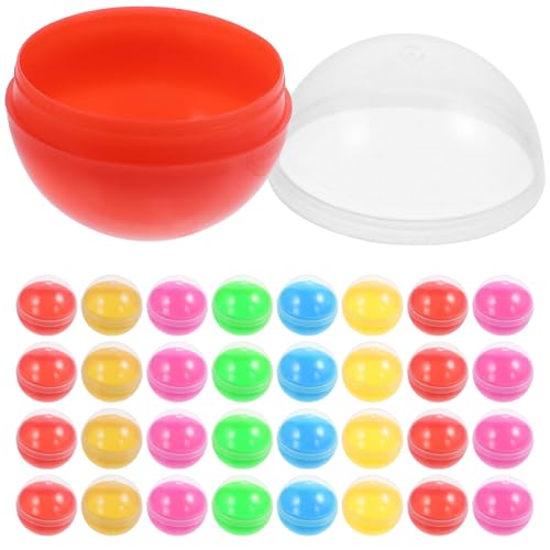 Toyvian 50Pcs Plastik Füllbare Runde Kugeln Füllbare Ostereier Farbenfrohe Automatenkapseln Für Toyvian 50Pcs Plastik Füllbare Runde Kugeln Füllbare Ostereier Farbenfrohe Automatenkapseln Für von Toyvian