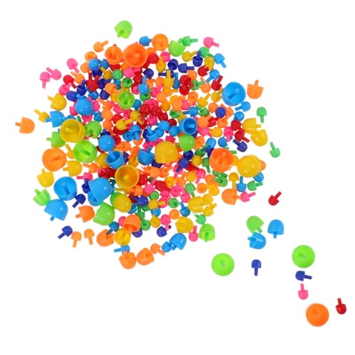 Toyvian 592 Stücke Pilznagelspielzeug bastelset basteln für pädagogische Spiele bastelset für Steckbrett- travel Activities Steckspielzeug Plastik Toyvian 592 Stücke Pilznagelspielzeug bastelset basteln für pädagogische Spiele bastelset für Steckbrett- travel Activities Steckspielzeug Plastik von Toyvian
