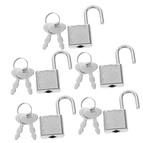Toyvian 5er-Set Vorhängeschlösser Mit Schlüsseln Für Schatzkisten Schmuckkästchen Kinderschlösser Toyvian 5er-Set Vorhängeschlösser Mit Schlüsseln Für Schatzkisten Schmuckkästchen Kinderschlösser von Toyvian