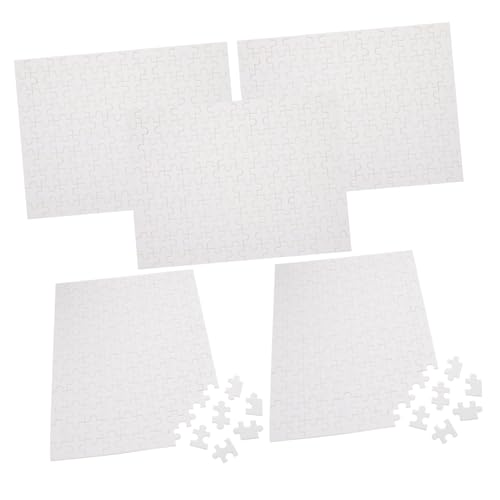 Toyvian 5Satz Teiliges Leere Puzzles für DIY Sublimation Holzmaterial für Personalisierte und Graffiti Kreative Projekte von Toyvian