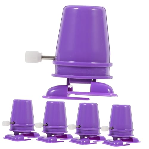 Toyvian 5St Laufroboter Spielzeugroboter Bausatz Fernbedienung Dinosaurier Tischroboter - Handkurbel - Roboter Bewegung Mini-Roboter-Aufziehzubehör DIY-Bewegung Plastik Violett Toyvian 5St Laufroboter Spielzeugroboter Bausatz Fernbedienung Dinosaurier Tischroboter - Handkurbel - Roboter Bewegung Mini-Roboter-Aufziehzubehör DIY-Bewegung Plastik Violett von Toyvian