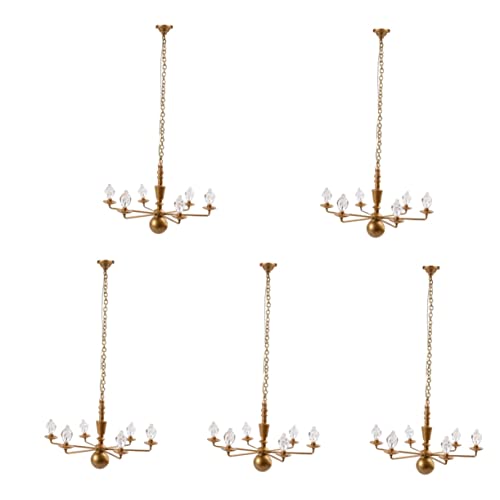 Toyvian 5St Modell Kronleuchter Puppenhaus-Miniatur-Deckenlampe Puppe Wandlampe puppenstuben Beleuchtung Modell-Hängelampe Spielzeuge pendelleuchte Mini DIY deckenleuchte Mini-Deckenlampe Toyvian 5St Modell Kronleuchter Puppenhaus-Miniatur-Deckenlampe Puppe Wandlampe puppenstuben Beleuchtung Modell-Hängelampe Spielzeuge pendelleuchte Mini DIY deckenleuchte Mini-Deckenlampe von Toyvian