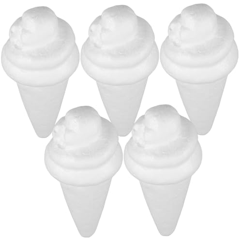 Toyvian 5St Schaumeismodell Farbbecherwürfel Tasse Würfel Tablett Würfelbecher Kuchen Kunsthandwerk Eiscreme DIY Eiscreme Set Schaumkegel zum Basteln für Eistüten Weiß Toyvian 5St Schaumeismodell Farbbecherwürfel Tasse Würfel Tablett Würfelbecher Kuchen Kunsthandwerk Eiscreme DIY Eiscreme Set Schaumkegel zum Basteln für Eistüten Weiß von Toyvian