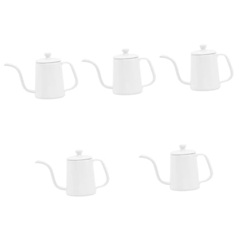 Toyvian 5St Simulation Kaffeekanne Mini-Hausdekoration Verzierung der Kaffeekanne Wasserkessel Trinken Kaffeekocher für Minihaus lebensechter Kaffeekessel einzigartig Statue Kaffeemaschine von Toyvian