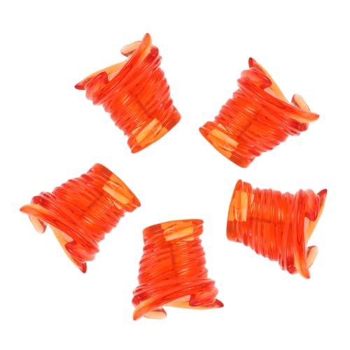 Toyvian 5St Tornado-Modell Zubehör für Spezialeffekte Artikelhandle Hutdämpfer konstruktionsspielzeug Effekte für Actionfiguren Actionfigur Requisiten Abs Orange von Toyvian