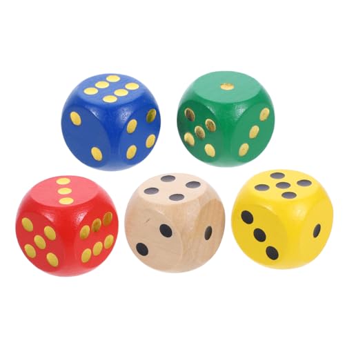 Toyvian 5St Würfel brettspiel familienspiel sprachspiel Rollenspiel kinderspiel Spiele für Geburtstagsfeiern Holz Toyvian 5St Würfel brettspiel familienspiel sprachspiel Rollenspiel kinderspiel Spiele für Geburtstagsfeiern Holz von Toyvian