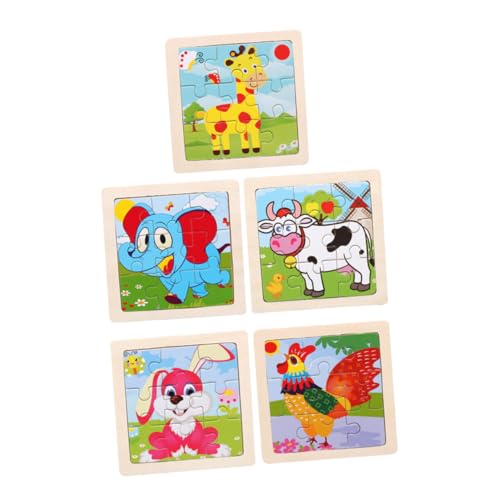 Toyvian 5St pädagogisches entwicklung kindliche entwicklung Puzzle kinderpuzzle Puzzle für Kinderspielzeug aus Holz Puzzle- aus Holz Hölzern Toyvian 5St pädagogisches entwicklung kindliche entwicklung Puzzle kinderpuzzle Puzzle für Kinderspielzeug aus Holz Puzzle- aus Holz Hölzern von Toyvian