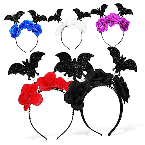 Toyvian 5Stücke Halloween Stirnbänder für Fledermaus Haarbänder und Lustige Kopfbedeckung für Kinderpartys und Cosplay Events von Toyvian