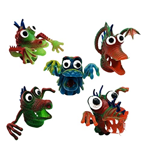 Toyvian 5Stücke Silikon Fingerpuppen Für Tier Handpuppen Für Kreative Fingeraktivitäten Und Puppenspiele Geschichten Und Rollenspiele von Toyvian