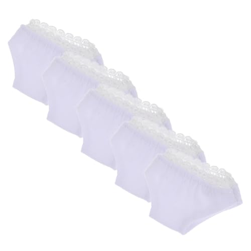 Toyvian 5 Stück Elastische Puppenhosen aus Baumwolle für Spielzeugpuppen Dekorative Unterwäsche für Kinder Kleiner Puppen Slips Zubehör für Rollenspiele Toyvian 5 Stück Elastische Puppenhosen aus Baumwolle für Spielzeugpuppen Dekorative Unterwäsche für Kinder Kleiner Puppen Slips Zubehör für Rollenspiele von Toyvian