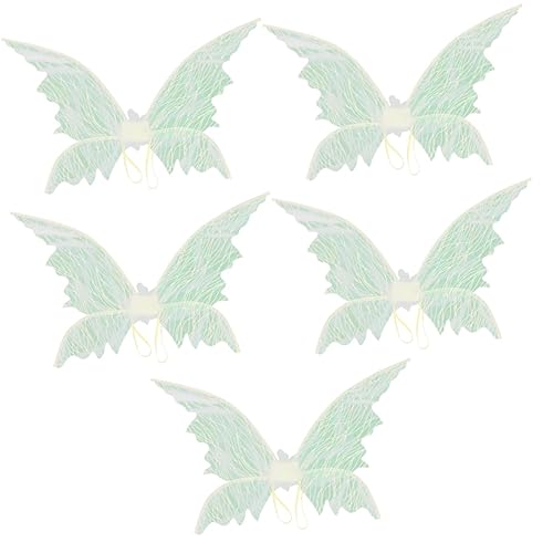 Toyvian 5st Bunte Flügel Bronzieren Schmetterlingsflügel Für Kinder Feenkostüm Erwachsene Feenflügel Renaissance Kostüme Für Damen Feenflügel Für Frauen Prinzessin Garn Mädchen Kleidung von Toyvian