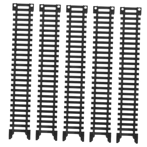 Toyvian Zug Kinderspielzeug 5st Eisenbahngleis-Set Spielzeug Kinderspielzeug Spielzeuge Weihnachtsbaum Bahngleis Gleiseisenbahnzubehör Förderband-Sushi-Zug Bahnschienenadapter Gleisbrücke Plastik von Toyvian