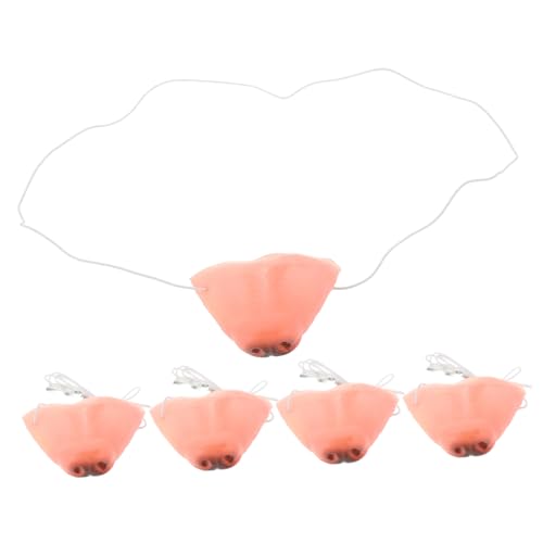 Toyvian 5st Hund Nase Karnevals-hundenase Karneval Hundenasen Lustiges Faschingskostüm Hundenasenmaske Lustiges Karnevalspartykostüm Tierische Nasenmaske Schmink Zubehör Vinyl Austauschbar von Toyvian