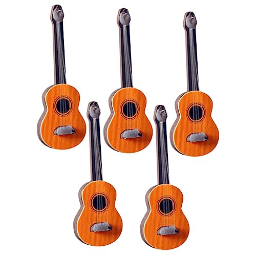 Toyvian 5St Mini-Möbelmodell Mini-Musikinstrument Violine Schreibtischaufsatz -Gitarrenmodelle Dekorative Gitarrenmodelle kinderspielzeug Kindergitarre Mini- - Puppenhaus von Toyvian